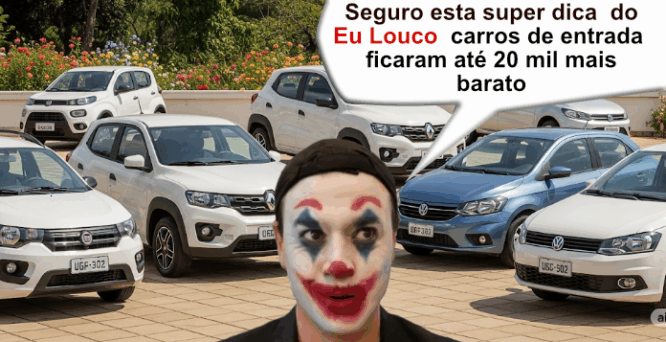 Seguro esta super dica do Eulouco carro popular ficam 20mil mais barato